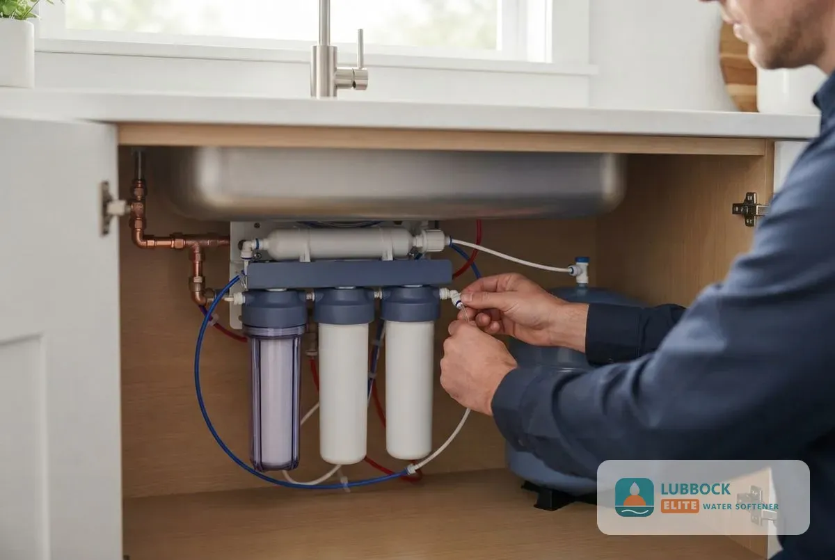 Reverse osmosis installation Lubbock TX under sink system